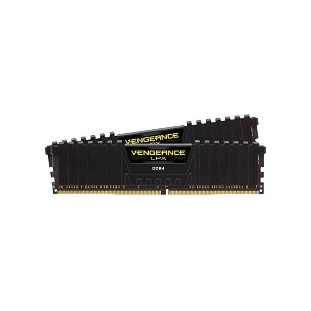 Corsair Vengeance LPX 16GB (2x8GB) DDR4 3200MHz C16 Desktop Gaming Memory Black 16-18-18-36 1.35V XMP 2.0 Supports 6th Intel® Core™ i5/i7 B0143UM4TC