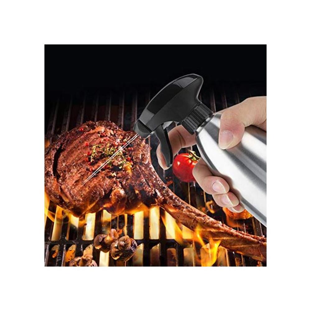 Oil Sprayer, Stainless Steel Portable Barbecue Oil Sprayer for Kitchen Outdoor BBQ Cooking B089WFSXL2