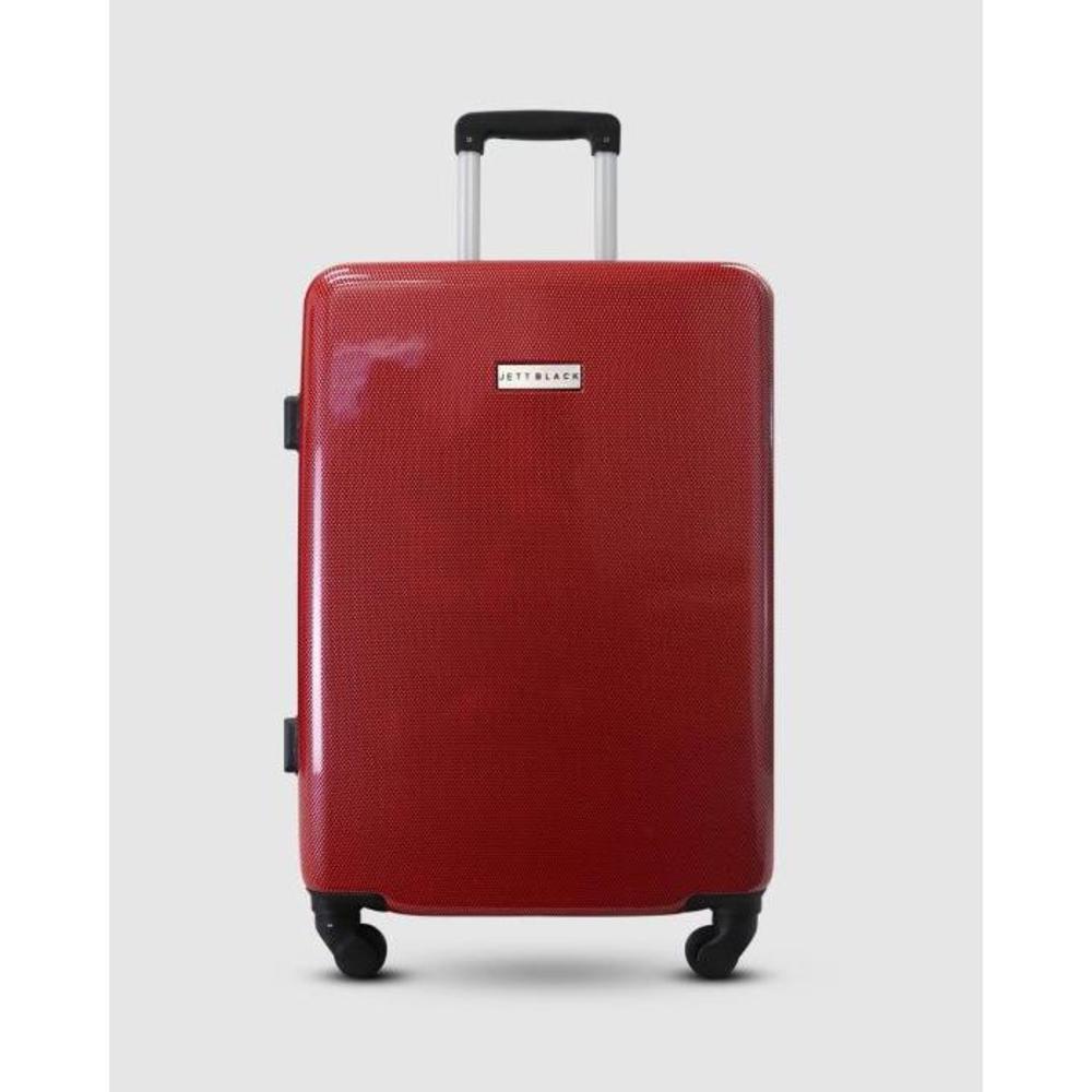 JETT BLACK Carbon Red Series Large Suitcase JE237AC14GCR