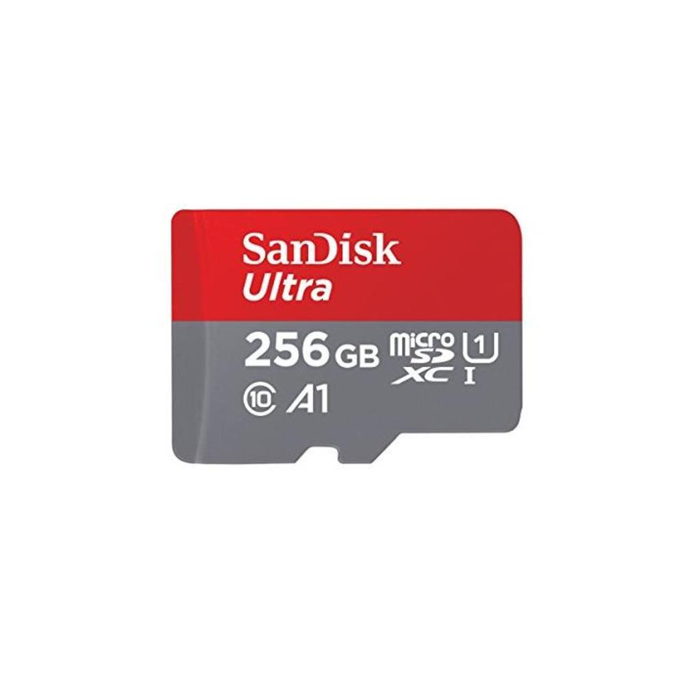 Sandisk SDSQUAR-GN6MA Ultra 256GB MicroSDXC UHS-I card with Adapter, Black B0758NHWS8