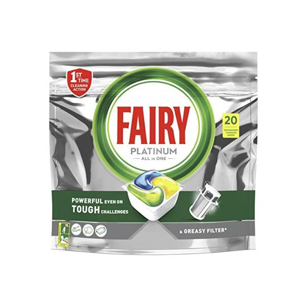 Fairy Platinum Dishwasher Tablets, 20 Tablets B08Z91CG83