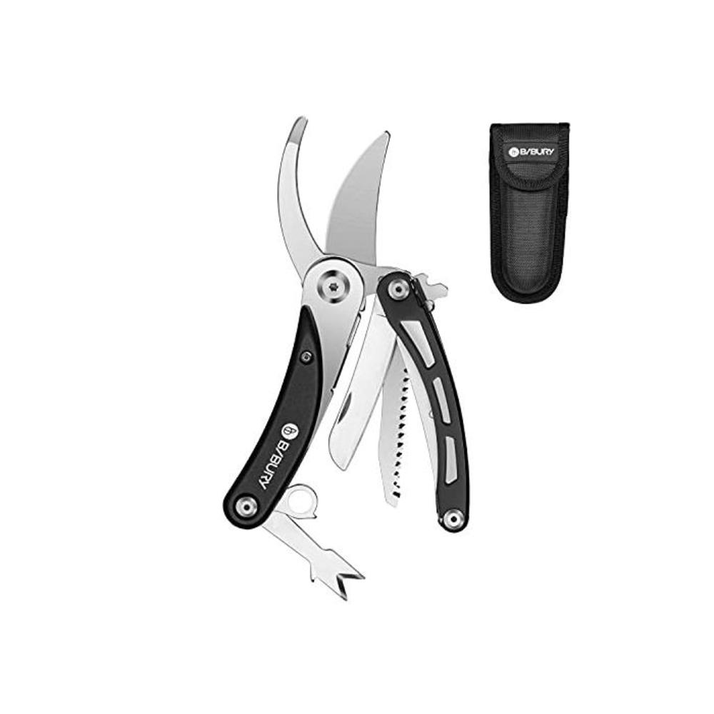 Gardening Hand Pruners, 5 in 1 Multitools Folding Scissors 420 Stainless Steel Pruning Shears Bonsai Cutters for Tree Trimmers Secateurs,Garden Scissors,Garden Shears,Clippers for B07NW89MCP