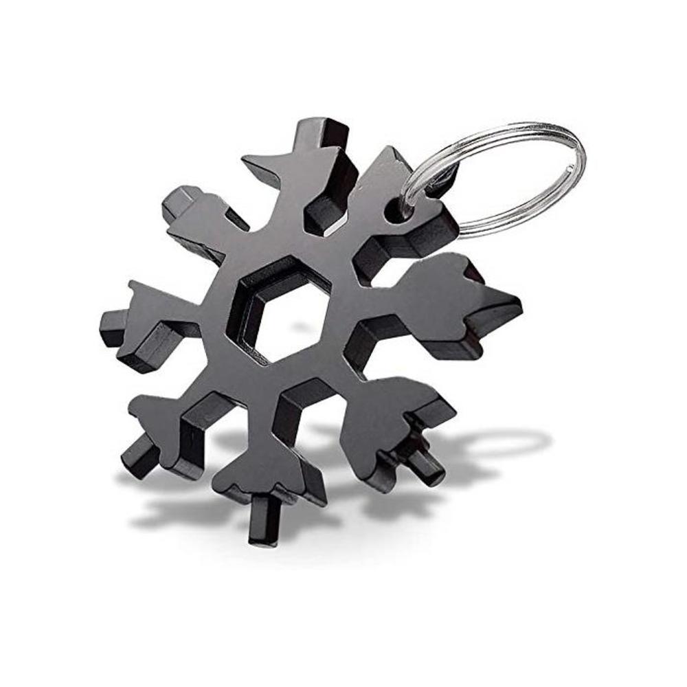 18-in-1 Stainless Steel Multitool Keychain Bottle Opener,Screwdriver,Portable Outdoor Travel Camping Multi Function Pocket Multi Instrument Snowflake Tool B08R6V373X
