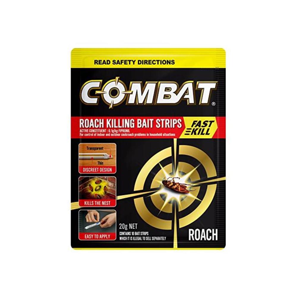 Combat Roach Bait Strips with Fast Kill Action, Insecticides, 20g, 10 Pack B077JSCQ3L