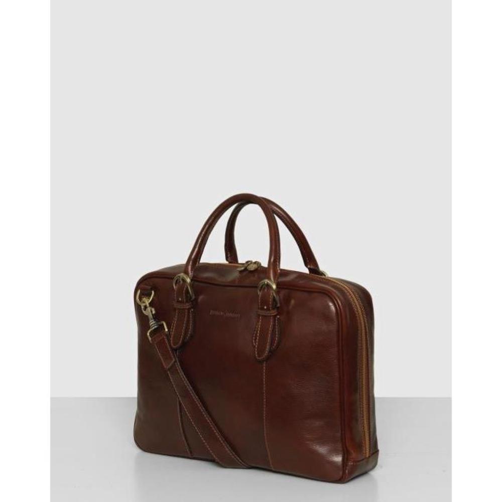 Republic of Florence The Madrid Brown Briefcase ET548AC88ZLV