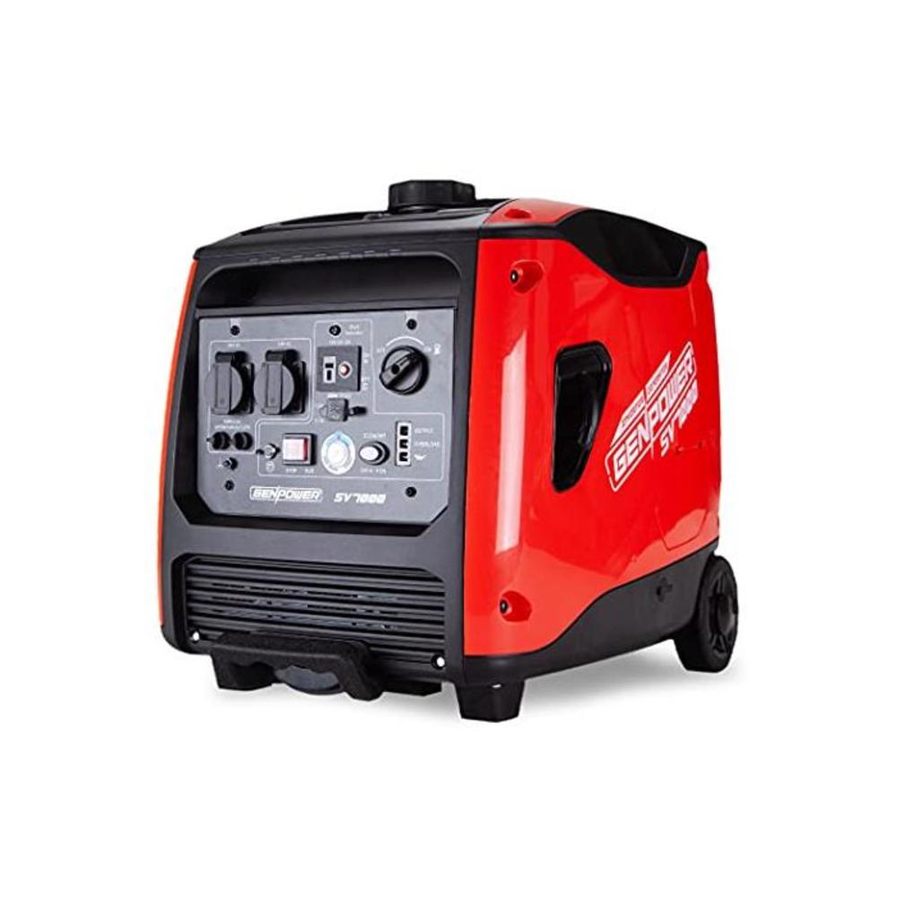 GENPOWER SV7000 Inverter Petrol Generator 4500 Watts Max 3500 Watts Rated Portable for Camping Building B08TWCH6WH