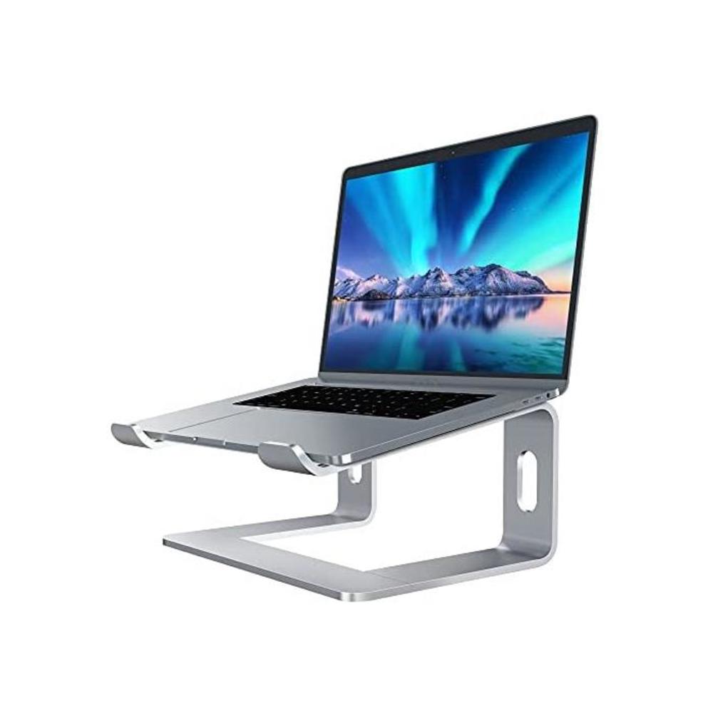 Soundance Aluminum Laptop Stand for Desk Compatible with Mac MacBook Pro Air Apple Notebook, Portable Holder Ergonomic Elevator Metal Riser for 10 to 15.6 inch PC Desktop Computer, B07D74DT3B