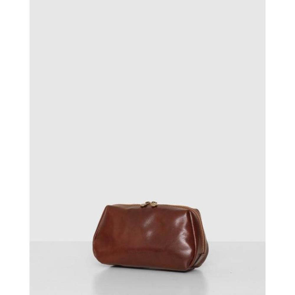 Republic of Florence The Otto Brown Leather Dopp Kit ET548AC31SHG