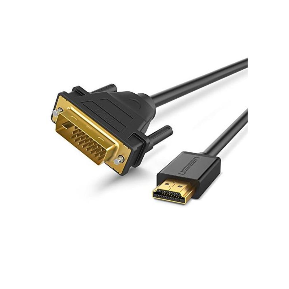 UGREEN HDMI to DVI Cable Bi Directional DVI-D 24+1 Male to HDMI Male High Speed Adapter Cable 1080P Full HD Compatible for Raspberry Pi, Roku, Xbox One, PS4 PS3, Graphics Card, Nin B00OZJU0XO