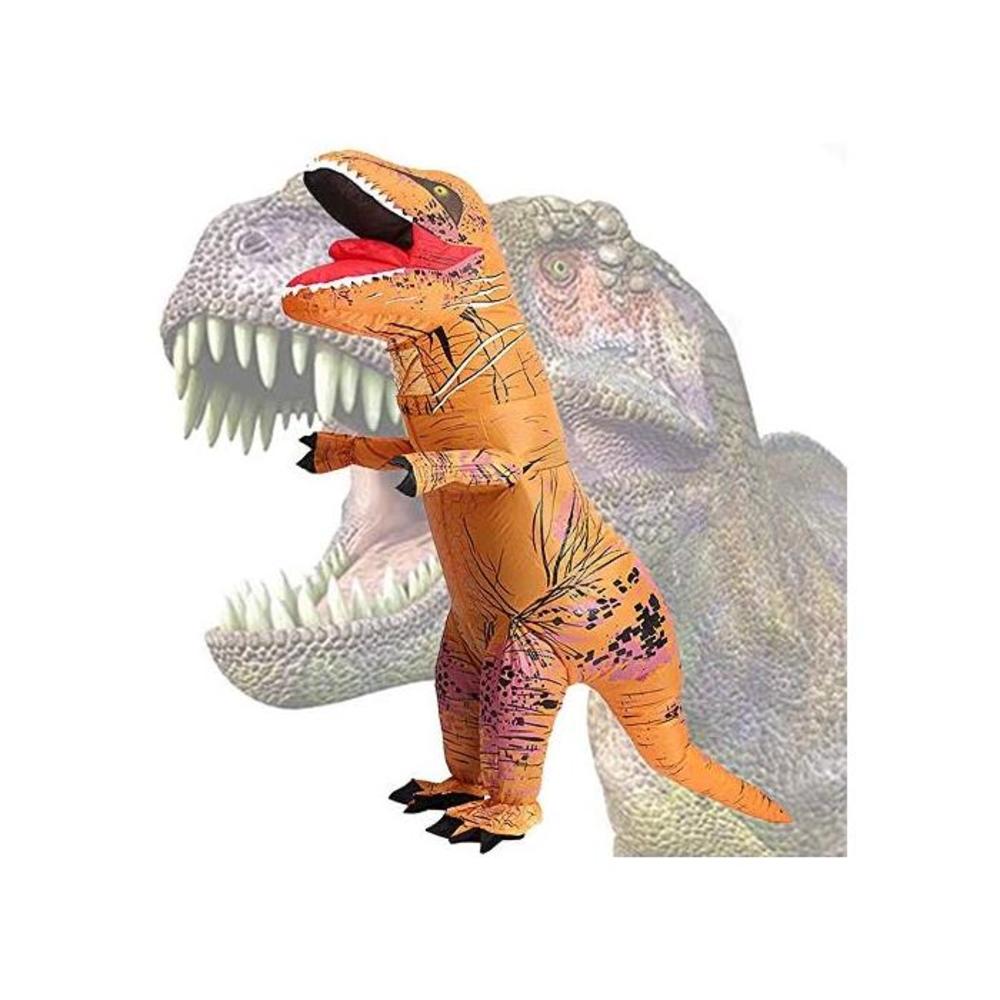 Wild Cheers Inflatable Dinosaur Costume Adult, 2.2m high, Strong Shape, Super Domineering, Inflatable T-Rex Costume Suitable for Halloween, Party, Gifts B07TLMTMHY