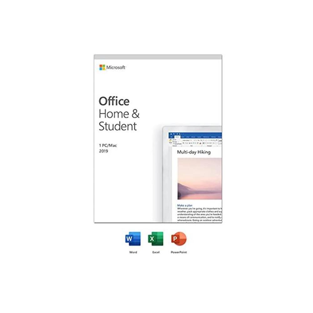 Microsoft Office Home and Student 2019 Activation Card by Mail 1 Person Compatible on Windows 10 and Apple macOS B07FVRYLSW