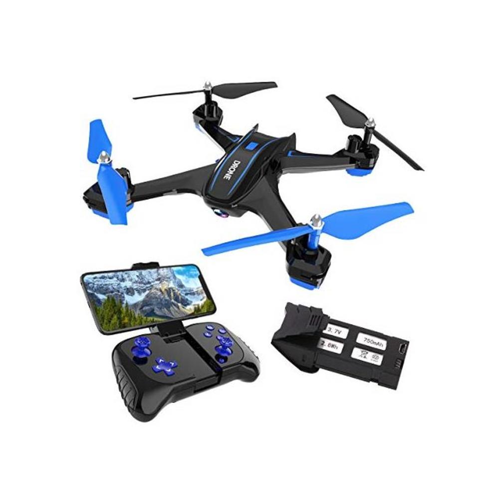 REMOKING RC Drone with 720P FPV Wi-Fi HD Camera Live Video Racing Quadcopter Headless Mode 2.4GHz 360°flip 4 Channels Altitude Hold Indoor and Outdoor Sport Game Gifts for Kids and B07KY71P4P