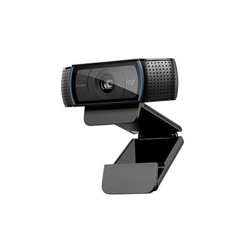 Logitech C920 HD Pro Webcam, Full HD 1080p/30fps Video Calling, Clear Stereo Audio, HD Light Correction, Works with Skype, Zoom, FaceTime, Hangouts, PC/Mac/Laptop/MacBook/Tablet - B006A2Q81M