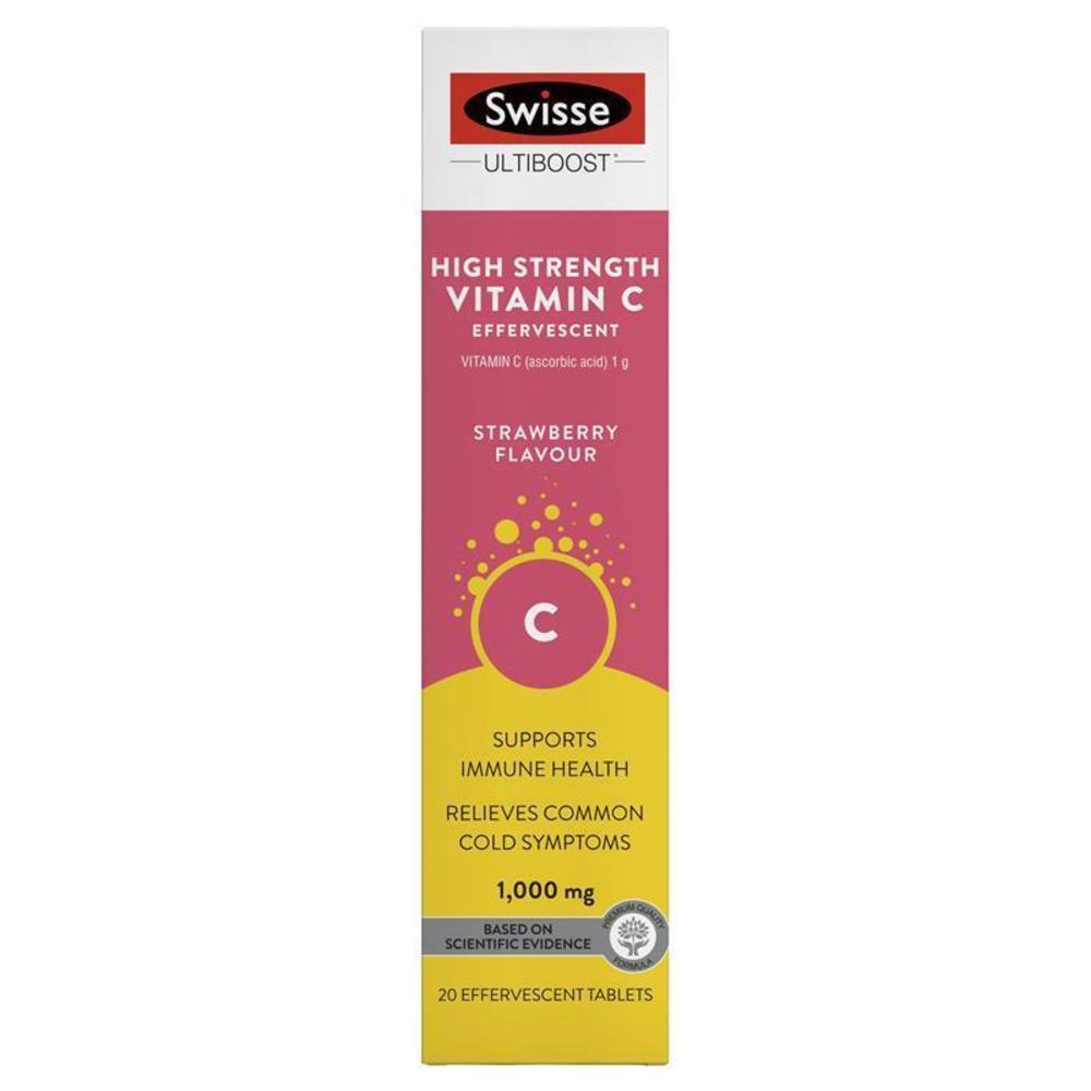 Swisse Ultiboost High Strength Vitamin C 20 Effervescent Tablets