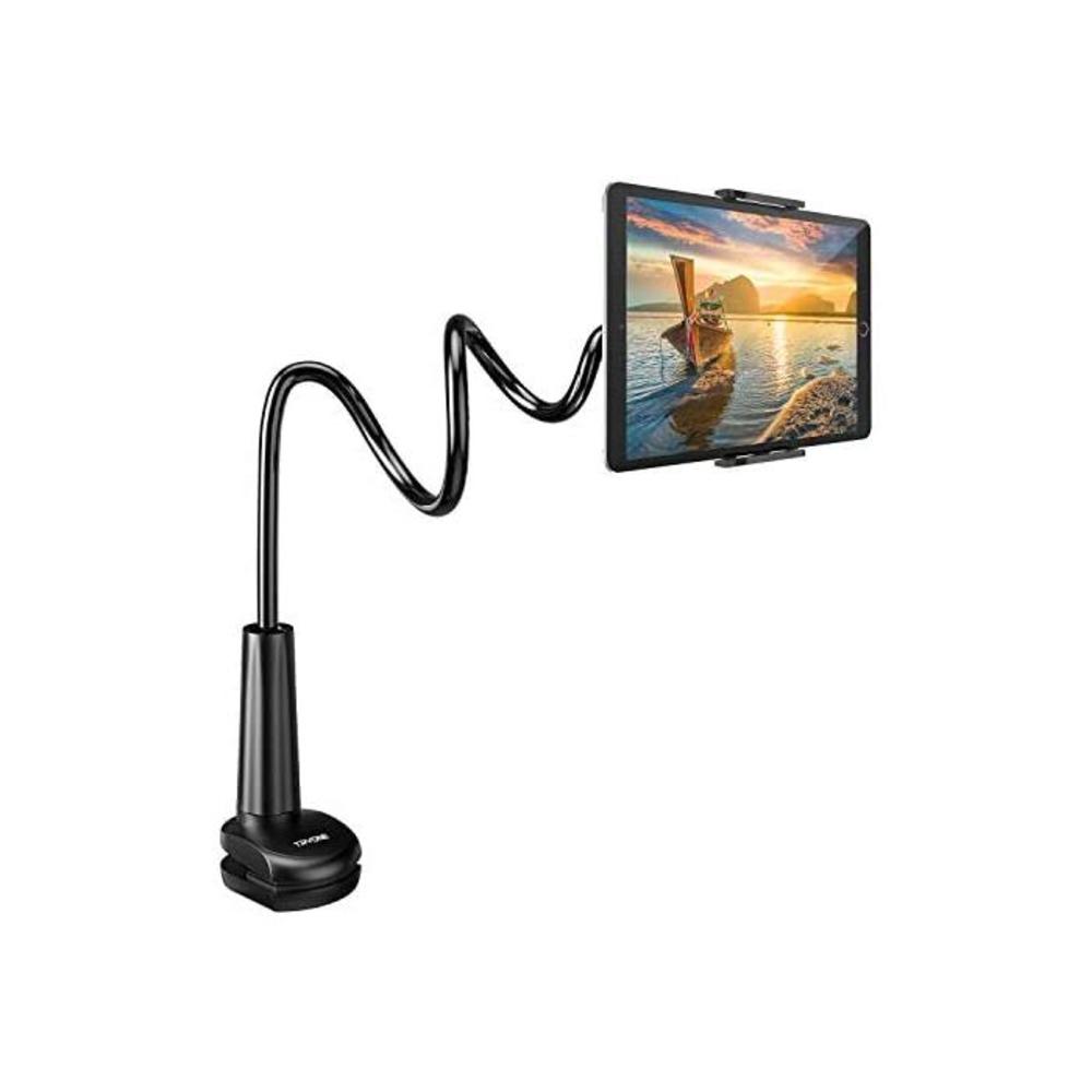 Tryone Gooseneck Tablet Stand, Tablet Mount Holder for iPad iPhone Series/Nintendo Switch/Samsung Galaxy Tabs/Amazon Kindle Fire HD and More, 30in Overall Length (Black) B01AUQ33LG