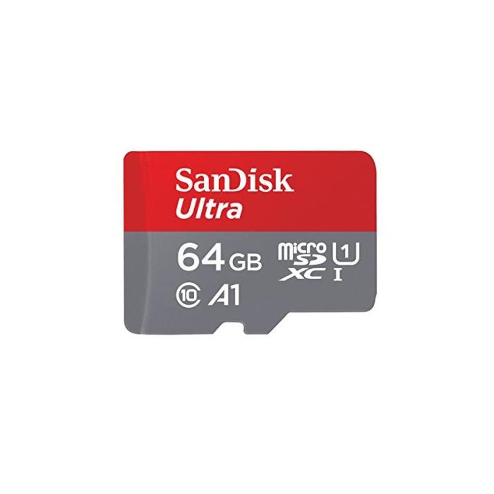 SanDisk 64GB Ultra microSDHC UHS-I Memory Card with Adapter - 120MB/s, C10, U1, Full HD, A1, Micro SD Card - SDSQUA4-064G-GN6MA B08GYBBBBH