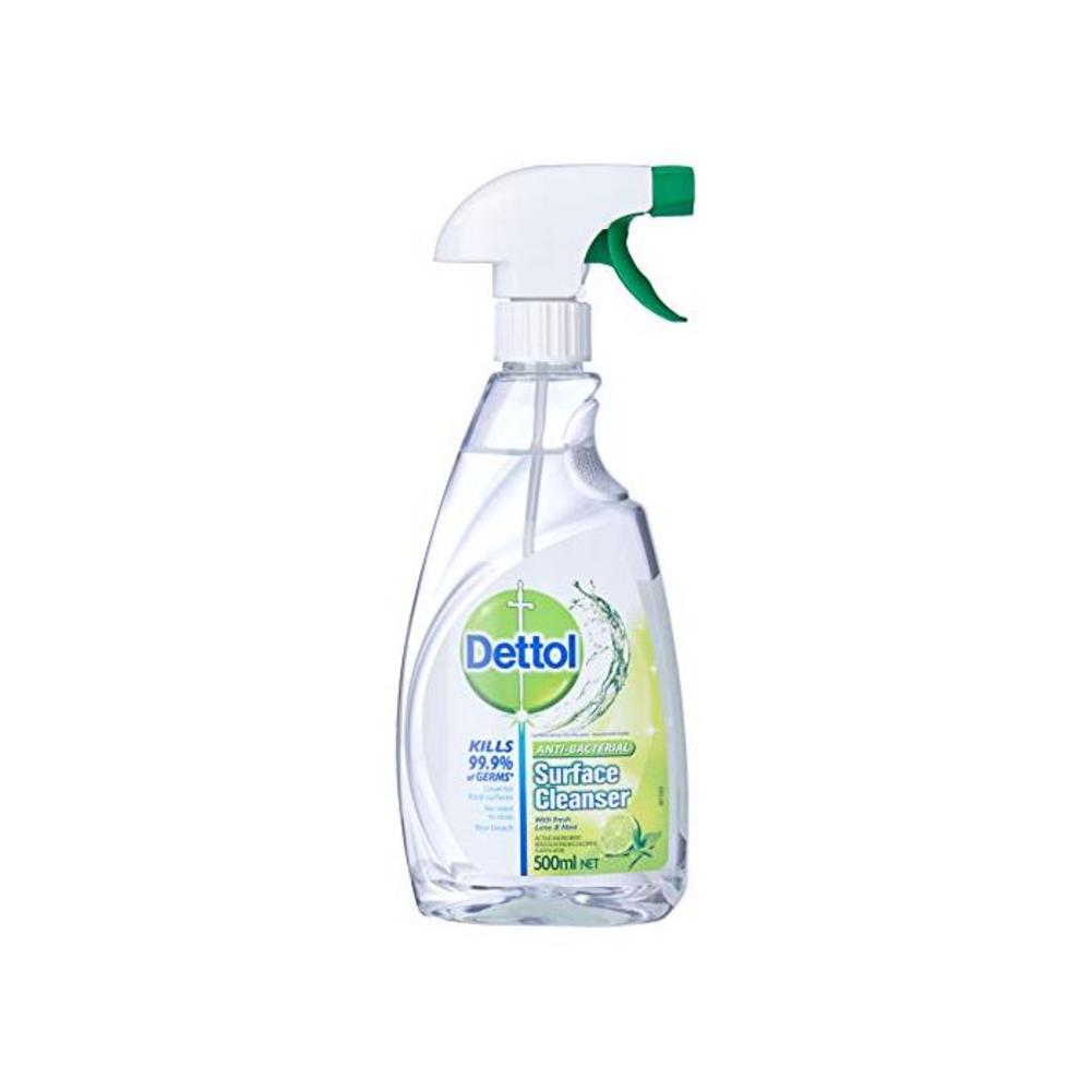 Dettol Antibacterial Surface Cleanser Trigger Spray Lime and Mint Disinfectant, 500ml B077BNV4NG