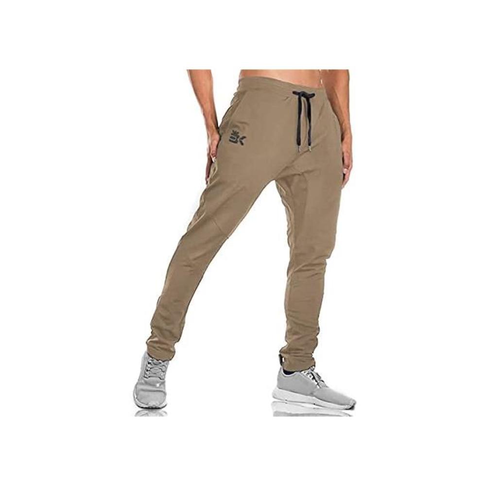 BROKIG Mens Joggers Sport Pants, Casual Gym Workout Sweatpants with Double Pockets B08KG31DS2