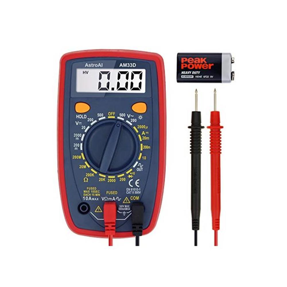 AstroAI Digital Multimeter with Ohm Volt Amp and Diode Voltage Tester Meter B01ISAMUA6