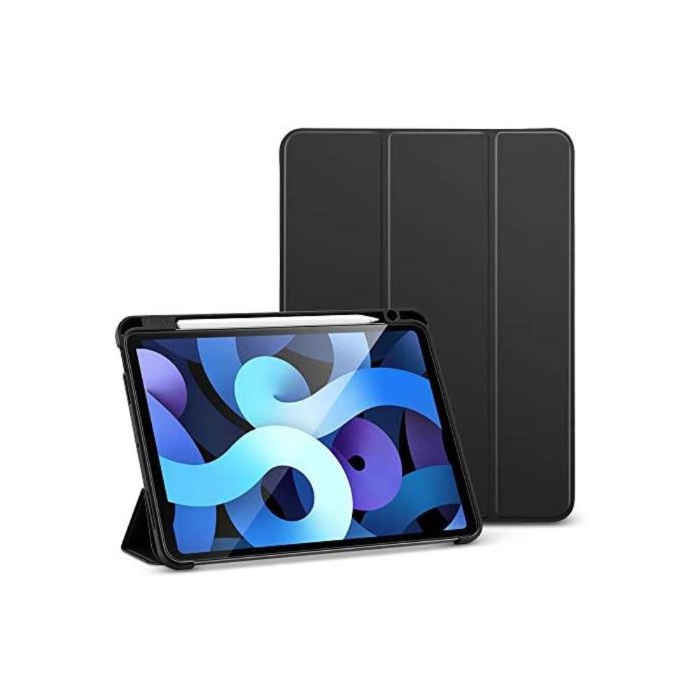 ESR Rebound Series for iPad Air 4 Case with Pencil Holder, iPad 10.9 Inch 2020 iPad Air 4 Gen Case [Auto Sleep/Wake Cover] [Soft Flexible Case] - Black B08CXGZR8D