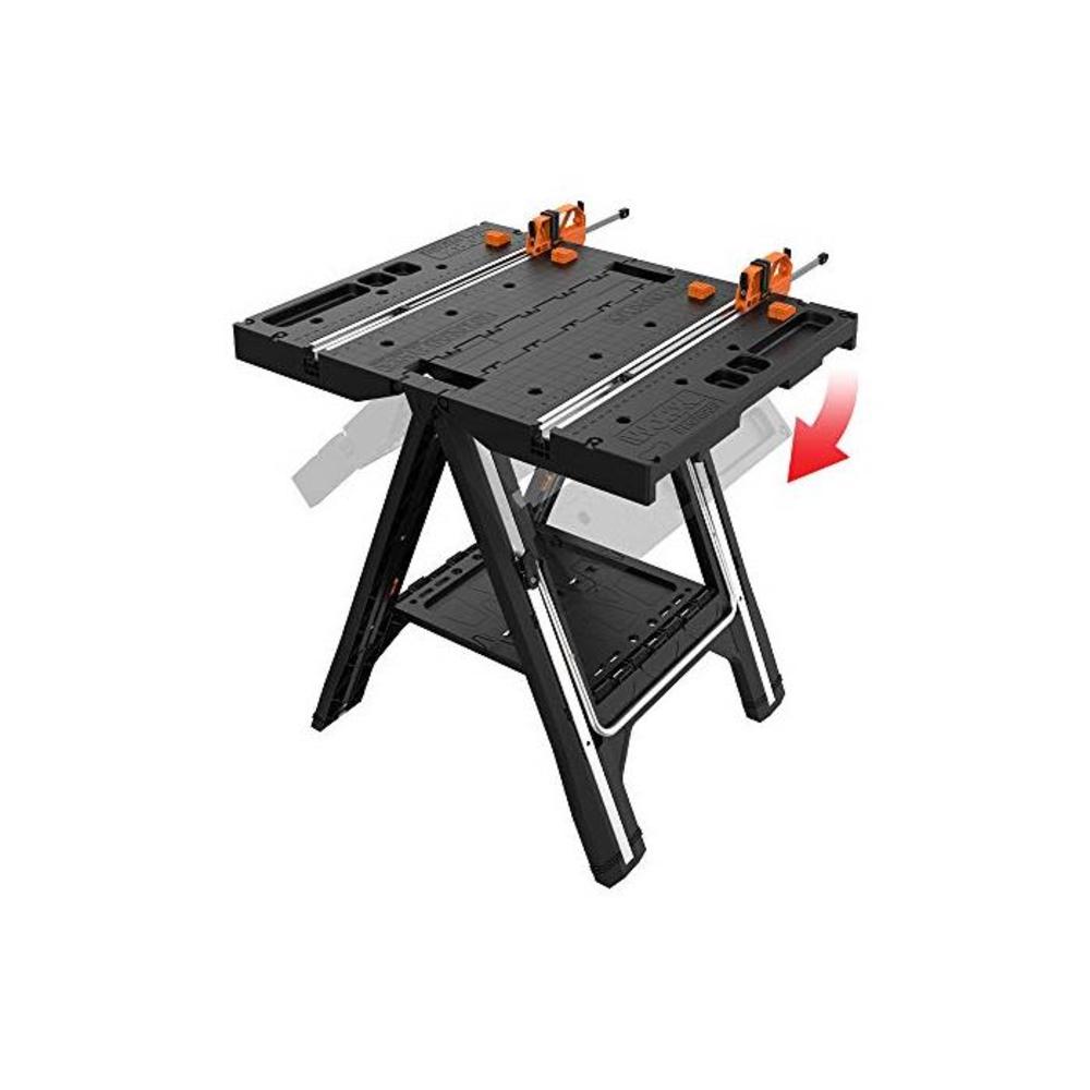 WORX Pegasus Multi-Function Work Table and Sawhorse with Quick Clamps and Pegs WX051 B01HREBZ3M
