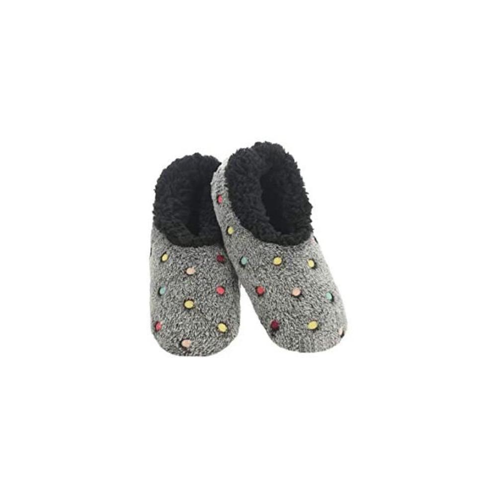 Slumbies! Womens Slippers - House Slippers for Women - Fuzzy, Fluffy Slippers for Ladies - Lotsa Dots B089498RRP