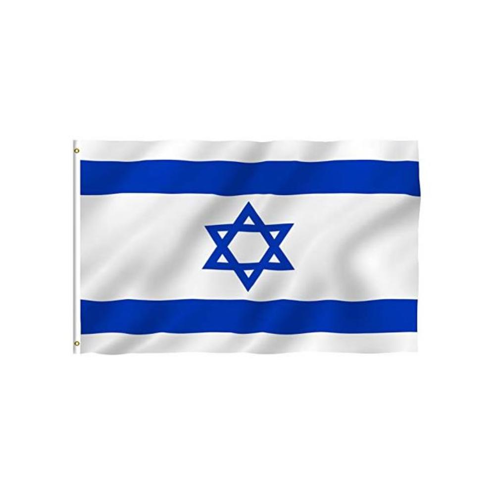 ANLEY® [Fly Breeze] 3x5 Foot Israel Flag - Vivid Color and UV Fade Resistant - Canvas Header and Double Stitched - Israeli National Flags Polyester with Brass Grommets 3 X 5 Ft B01KOD8PEK