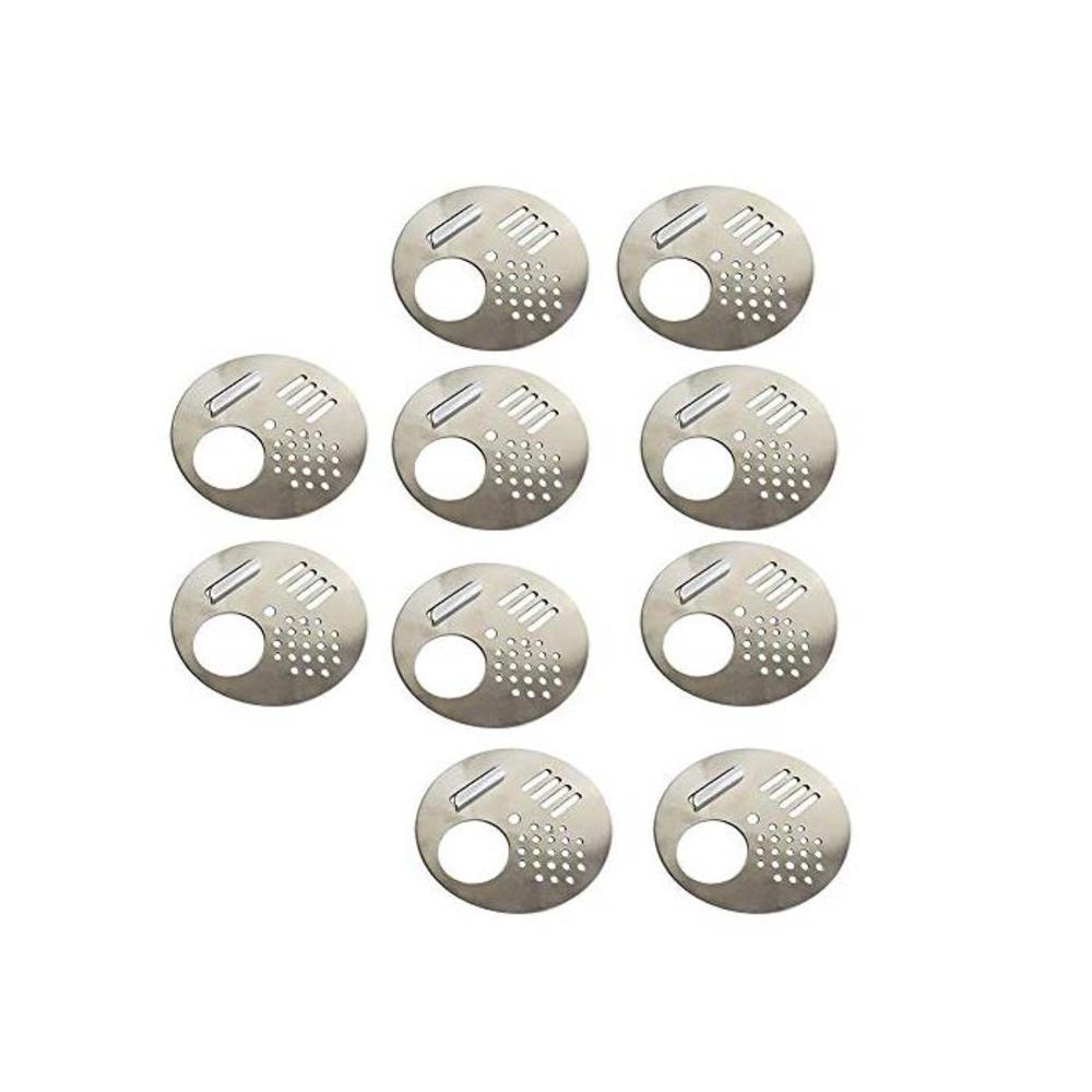 10Pcs Stainless Steel Beehive Box Entrance Gate Bees Nest Door Entrance Disc Bee Tool B07C3WGB8H