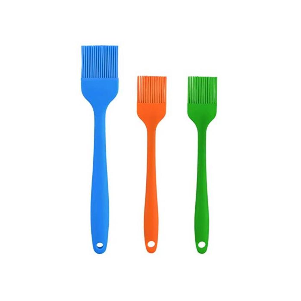 Fanglcy 3 Pieces Set Pastry Brush – Silicone Heat Resistant Marinade Meat Basting Pastry Brush Spread Oil Butter Sauce Marinades for Baking Cooking and BBQ Grilling Food Grade Dish B08V81N23Q