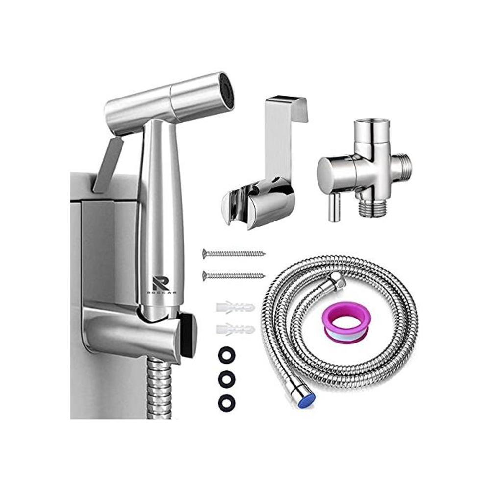 Roccar Handheld Bidet Sprayer for Toilet, Spray Attachment with Hose for Feminine Wash, Baby Cloth Diaper Washer, Stainless Steel Cleaner and Shower Sprayer for Pet, Bathroom or To B08CC254TW