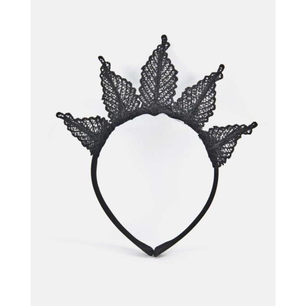 Max Alexander Black Lace Crown Fascinator MA718AC39UEM