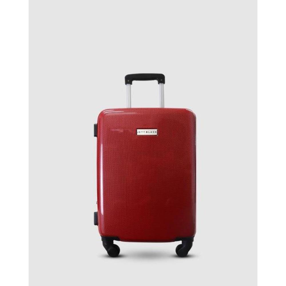 JETT BLACK Carbon Red Series Carry On Suitcase JE237AC67QOQ