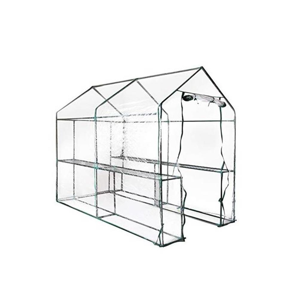 Greenfingers Greenhouse Garden Shed Green House 1.9X1.2M Storage Greenhouses Clear B0779CCF2M