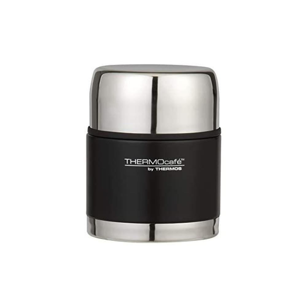 THERMOcafe Vacuum Insulated Stainless Steel Food Jar, 500ml, Matte Black, TV500BLK6AUS B07B6L2L1C