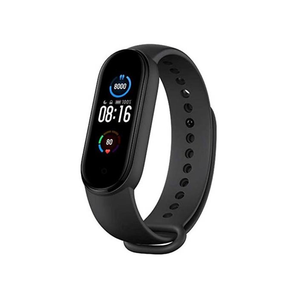 Xiaomi Mi Smart Band 5 (2020) 1.1 AMOLED Color Screen, IP68 Waterproof Wristband BT 5.0 Fitness, Sleep, 24/7 Heart Rate, Sports, Swimming, Health Tracker (Global Model, Black) B08F9LSM8H
