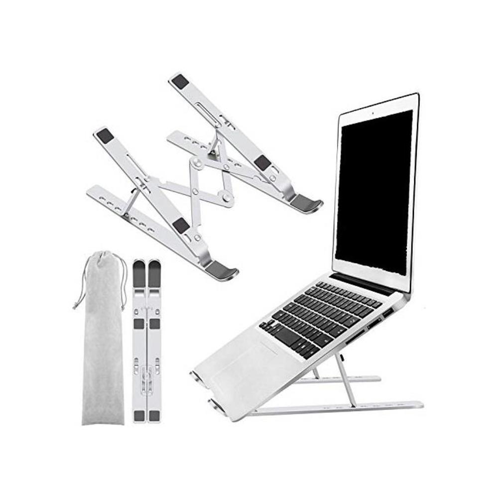 Portable Laptop Stand, JDOX Aluminium Adjustable Laptop Stand For Desk, 7 Adjustable Heights, Foldable Laptop Computer Stand Compatible With MacBook, Notebook, HP, Dell Laptop And B08PCRNXMJ