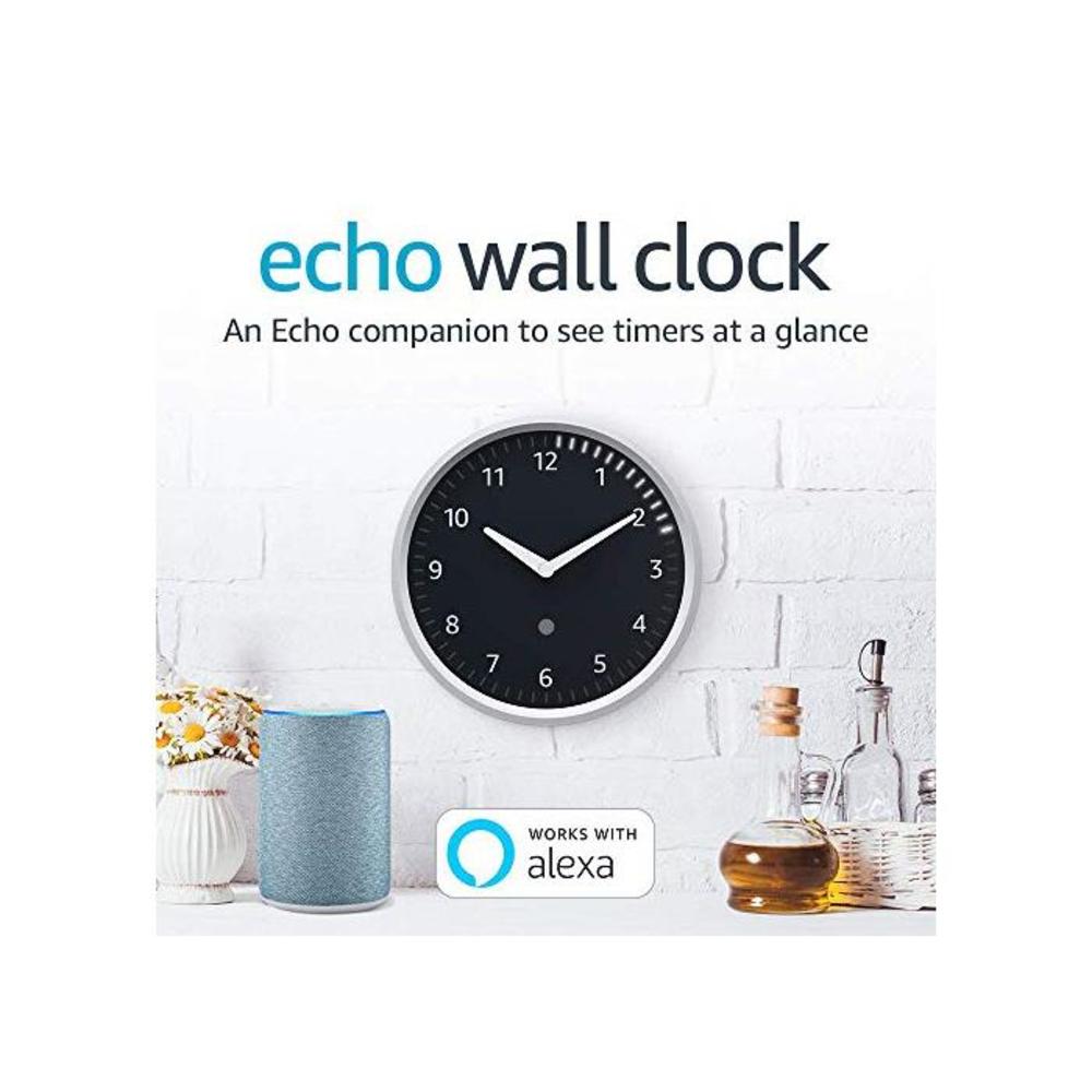 Echo Wall Clock - see timers at a glance - requires compatible Echo device B07SP78TFY