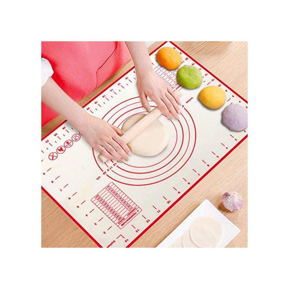 ProAussie Large Silicone Baking Mat for Rolling Dough (40cmx60cm) Pastry Mat with Measurements Extra Thick Non Stick Fondant Mat, Counter Mat, Oven Liner, Pie Crust Mat - Perfect B B08BP9FDMB