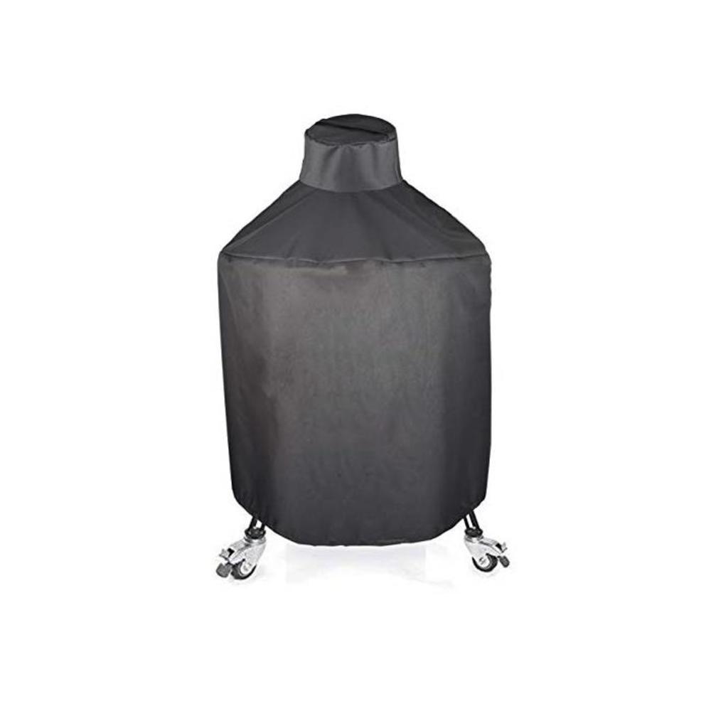 Mini Lustrous Cover for Kamado Joe Classic Grill, Heavy Duty Kamado Ceramic Classic Joe Grill Cover, Outdoor All Weather Grill Cover with Durable and Waterproof Fabric, Black B083L58H45