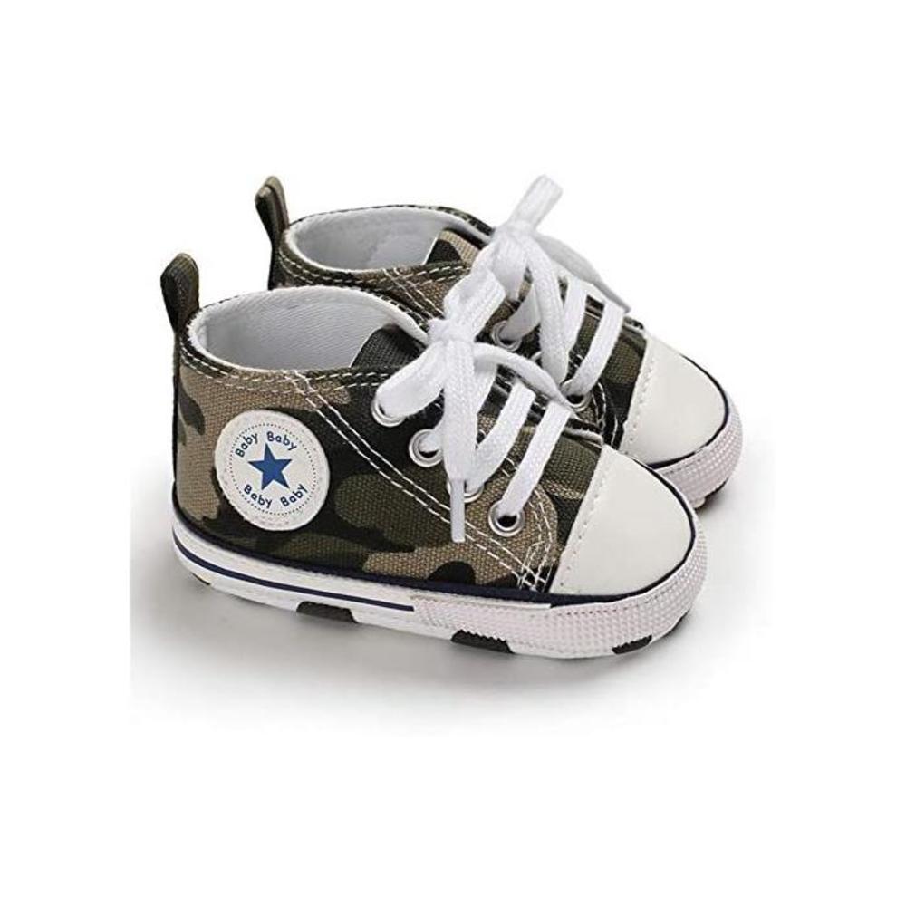 Meckior Infant Baby Boys Girls Canvas Sneaker Soft Sole First Walkers Trainers Lace Up Casual Toddler Shoes B086PB9L91