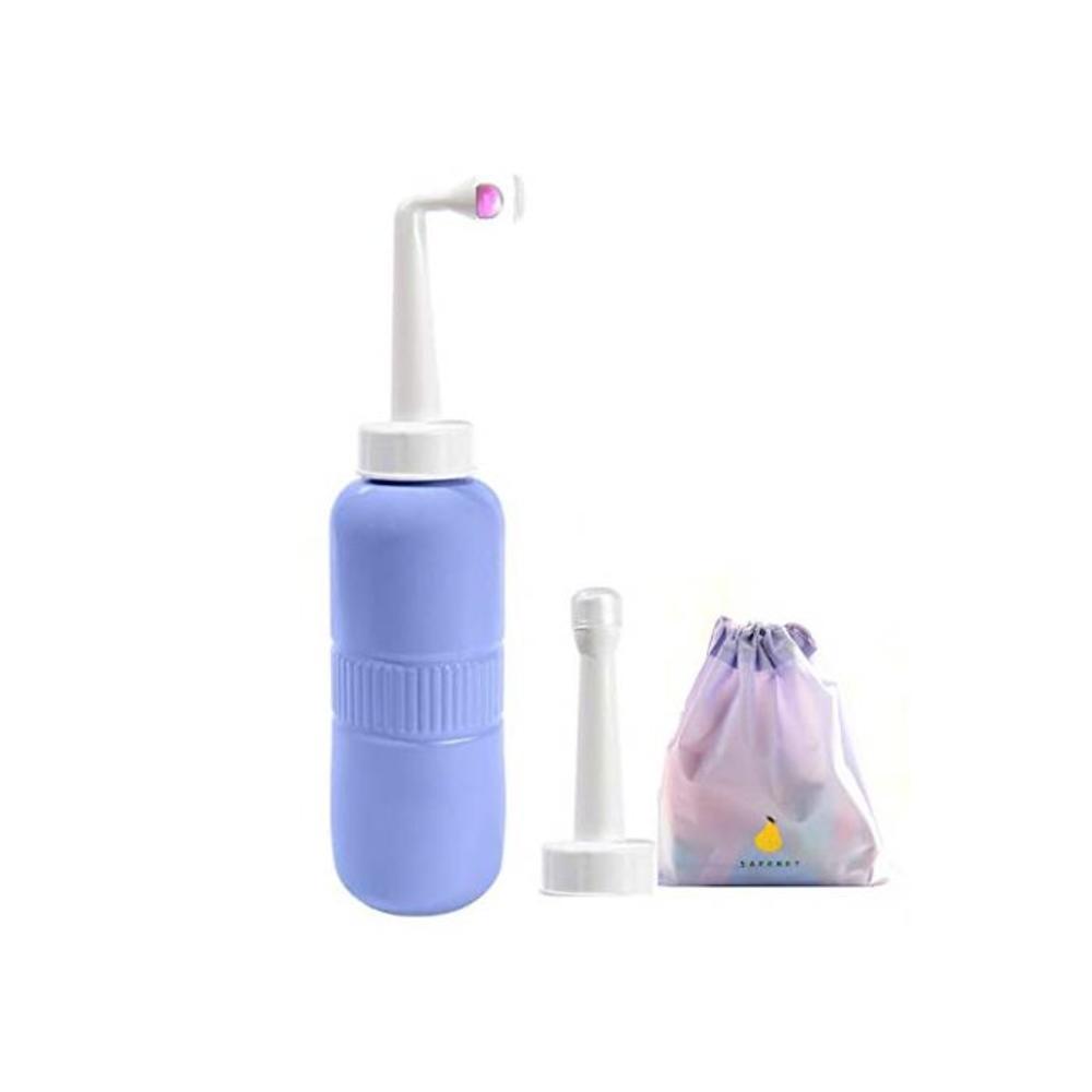 Portable Travel Bidet Sprayer for Postpartum Care,Baby Washer,Outdoor Handheld Personal Hygiene Bidet Peri Bottle with 400Ml Capacity&amp; Angled Nozzle Spray, with Bonus Straight Spra B07V43TM93
