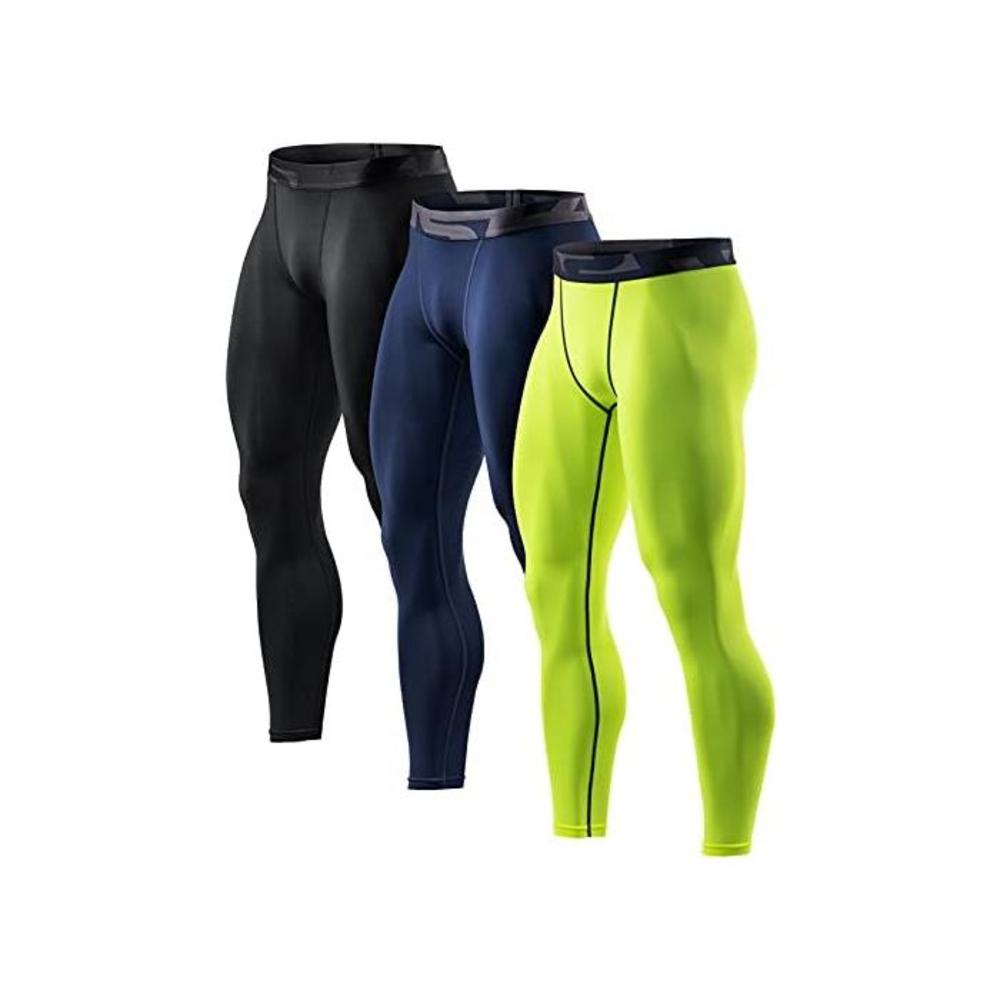 TSLA Mens (Pack of 1, 2, 3) UPF 50+ Compression Pants, UV/SPF Running Tights, Workout Leggings, Cool Dry Yoga Gym Clothes B09BMXRBMG