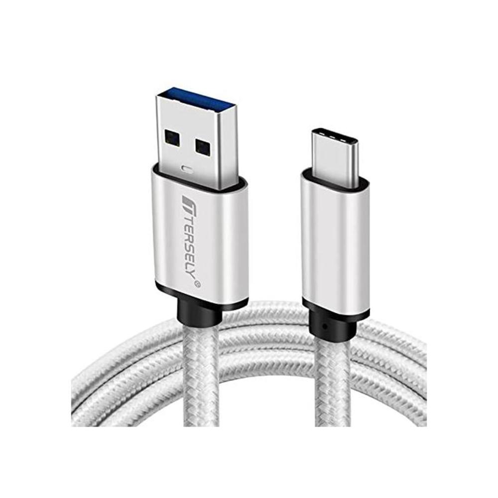 T Tersely USB Type C Cable, 2M/6.6FT Nylon Braided Type C to USB A 3.1 Fast Charger Cord for Samsung Galaxy S21 S20 Note 20 Ultra/Plus Note 10, Google Pixel, iPad Pro/Air 4, Ninten B07YJ3LGJB
