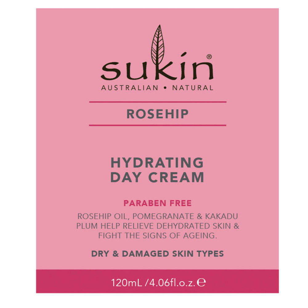 수킨 로즈힙 하이드레이팅 데이 크림 120ml, Sukin Rosehip Hydrating Day Cream 120ml
