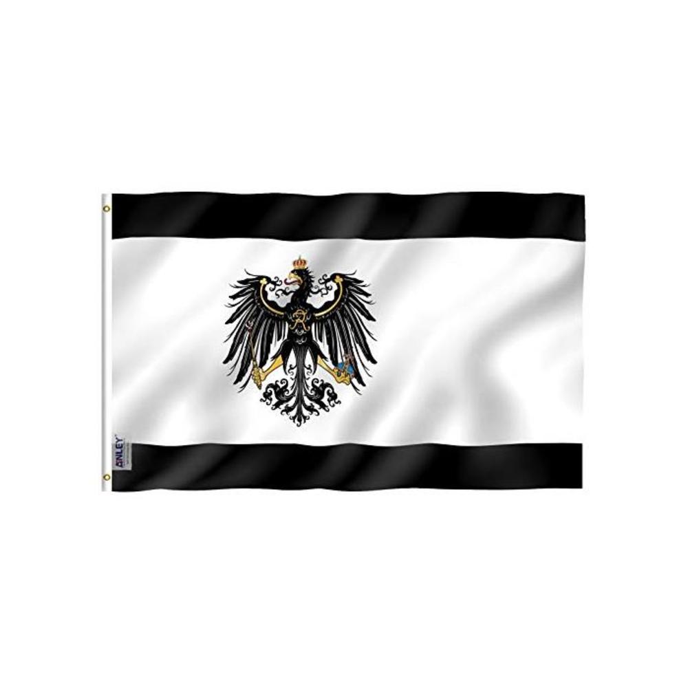 ANLEY Fly Breeze 3x5 Feet Prussian Flag - Vivid Color and Fade Proof - Canvas Header and Double Stitched - German Kingdom of Prussia Flag Polyester with Brass Grommets 3 X 5 Ft B0895FYVY1