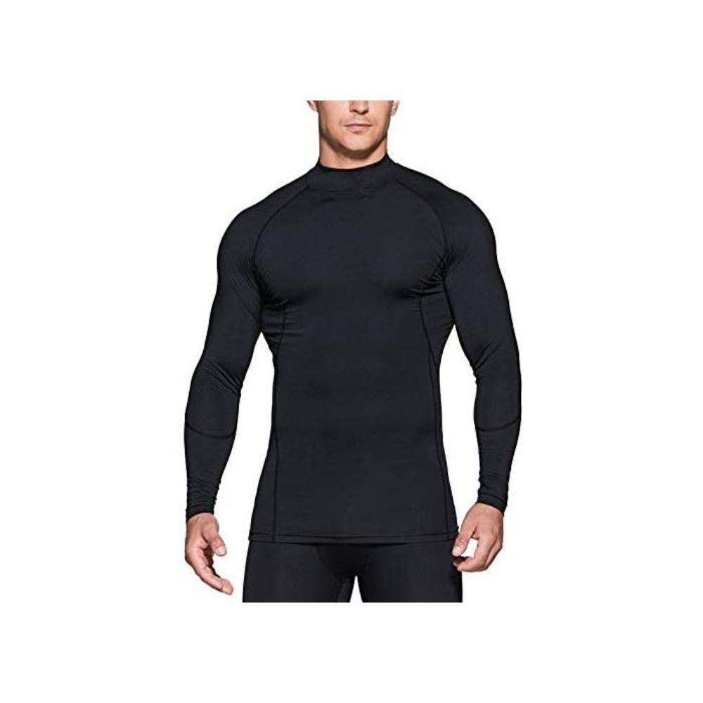 TSLA Mens (Pack of 1, 2, 3) Cool Dry Fit Mock Long Sleeve Compression Shirts, Athletic Workout Shirt, Active Sports Base Layer T-Shirt B08MQLJKXS