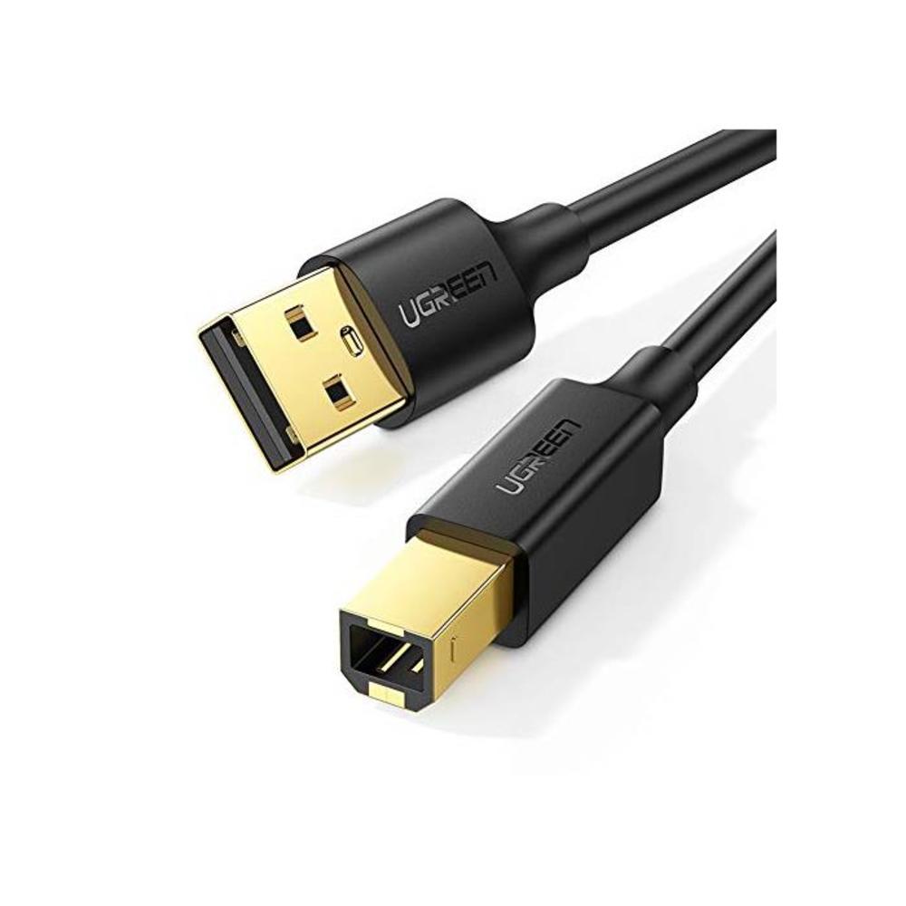 UGREEN USB Printer Cable USB 2.0 Type A Male to Type B Male Printer Scanner Cable Cord High Speed for Brother, HP, Canon, Lexmark, Epson, Dell, Xerox, Samsung etc and Piano, DAC (5 B00P0FO1P0