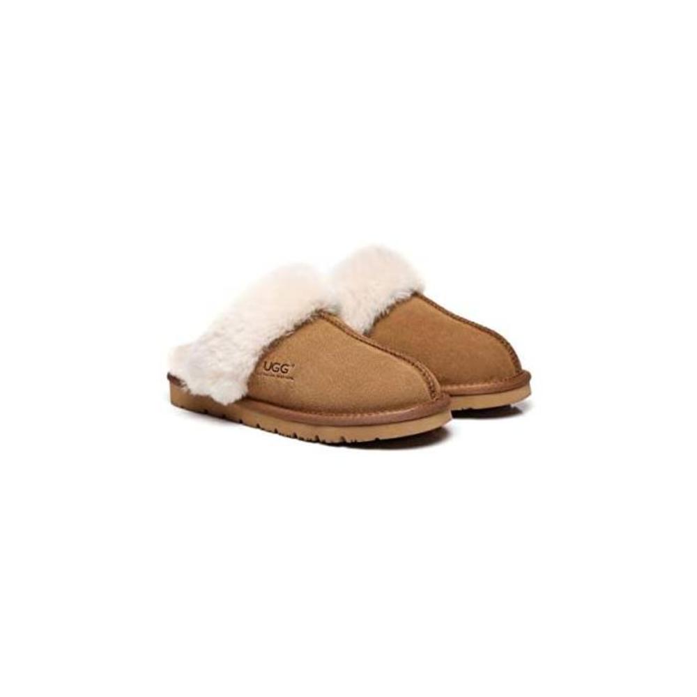 UGG Slippers Australia Premium Sheepskin Unisex Muffin Scuff Best Gifts for Womens Girls Shoes B07GJ3WZPX