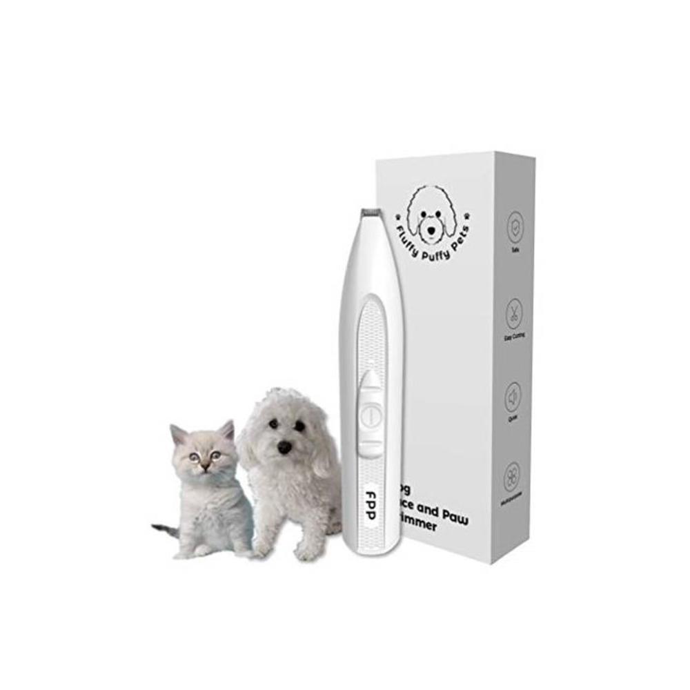 𝗙𝗹𝘂𝗳𝗳𝘆 𝗣𝘂𝗳𝗳𝘆 𝗣𝗲𝘁𝘀 - 𝗗𝗼𝗴 𝗙𝗮𝗰𝗲 𝗔𝗻𝗱 𝗣𝗮𝘄 𝗧𝗿𝗶𝗺𝗺𝗲𝗿 - Clippers For Grooming Ear Eyes And Foot Hair - Suitable For Small Dogs Cat And Pet Fur - Mini Cord B08CNDV39G