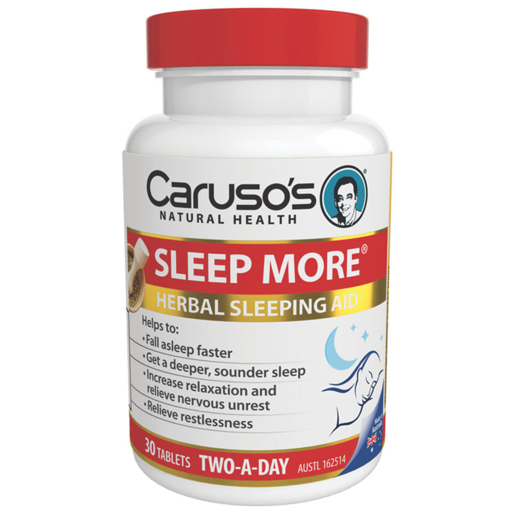 카루소스 내츄럴 헬스 슬립 모어 30타블렛 Carusos Natural Health Sleep More 30 Tablets